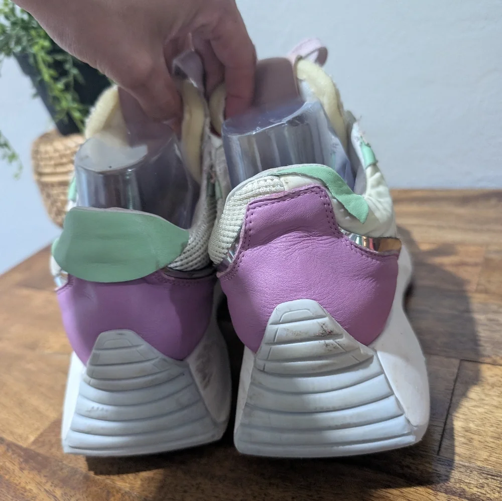 michele milano  lopriore  chunky‎ Women's Sneakers in Pink and White
